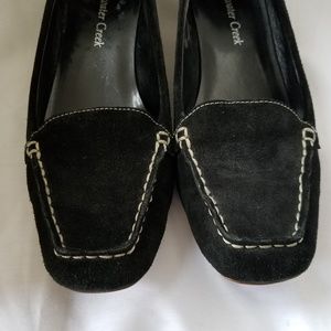 Coldwater Creek suede loafers Black size 8.5